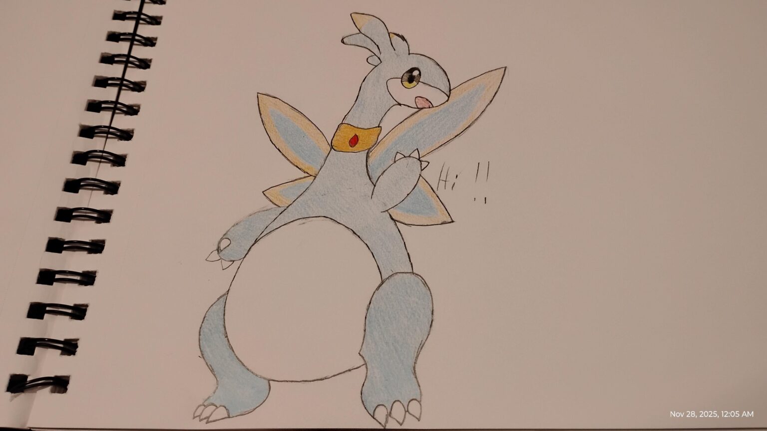 私のお気に入りのチョーカーの1つ、エルフィドランを描いてみました!