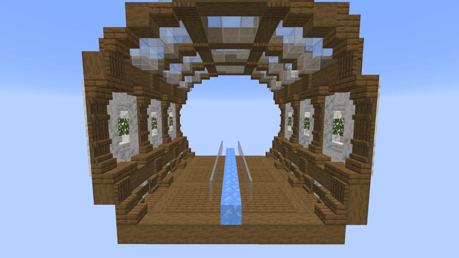 アイスハイウェイ用の温室のデザインを作るような気分でした。マイナス…緑、そして…太陽光。それはネザーに行くxD