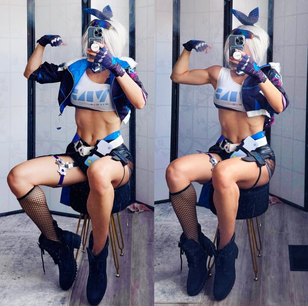 シルバーウルフのコスプレは私によるものです