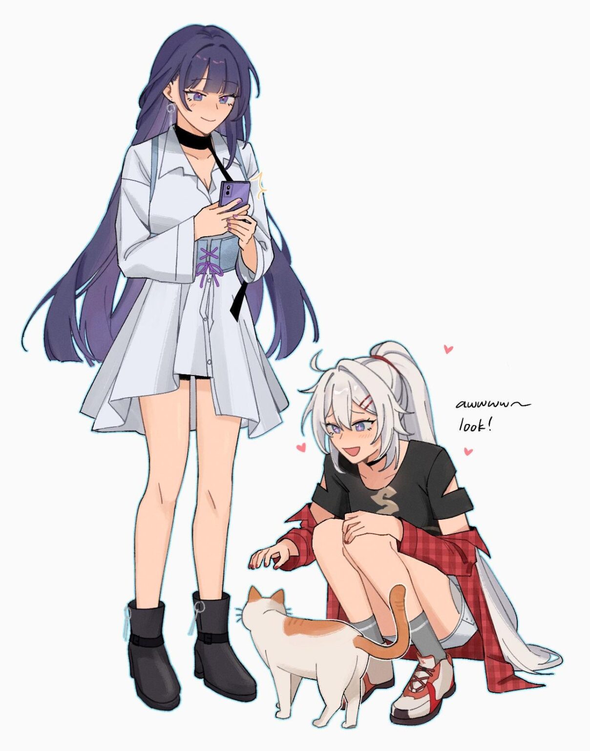 彼らは猫を見つけた