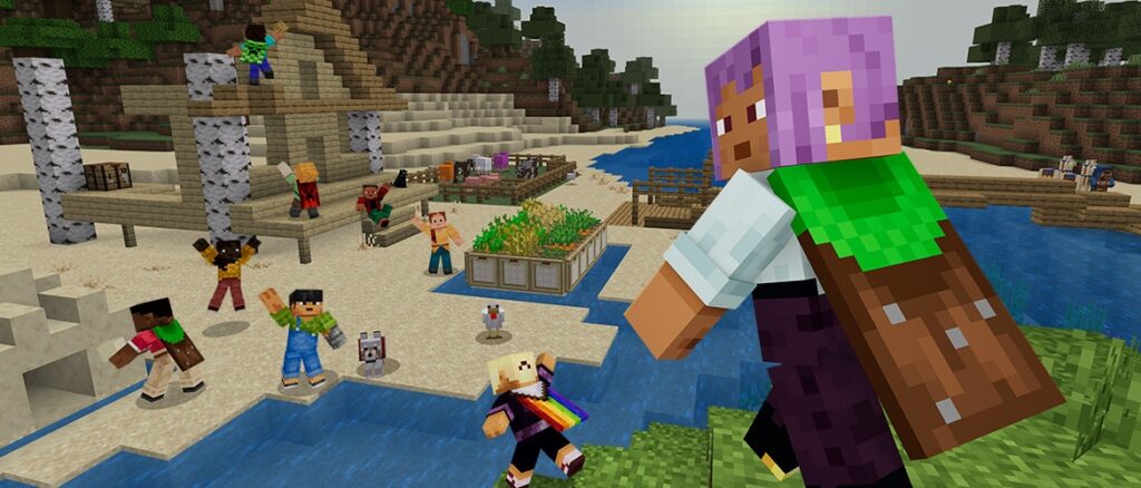 New cape alert | Minecraft A player overlooking their village while wearing the new Common Cape.