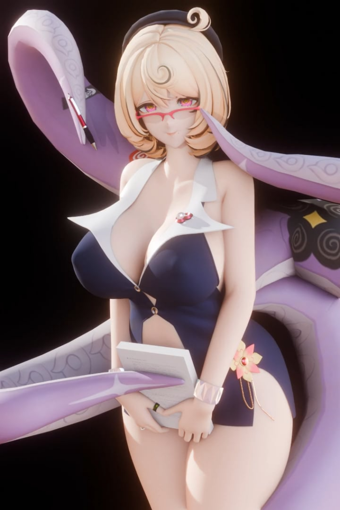 イベントアート衣装を着たイダリ (OC)