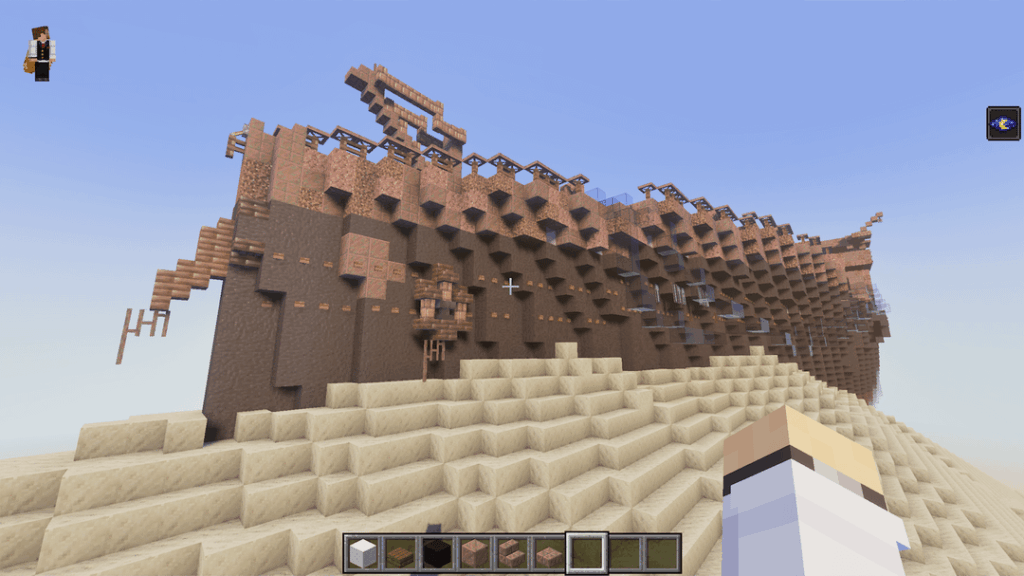 最近、タイタニック号の沈没船の外装が完成しました