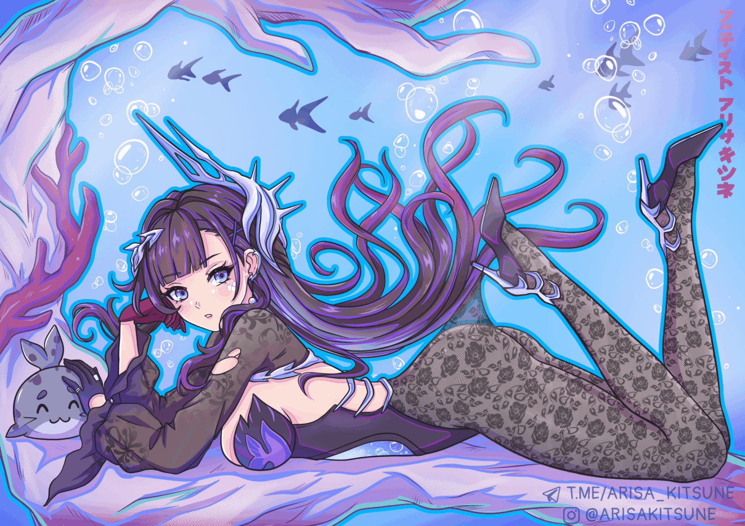 私の Hysilens ファンアート (Arisa Kitsune 作)