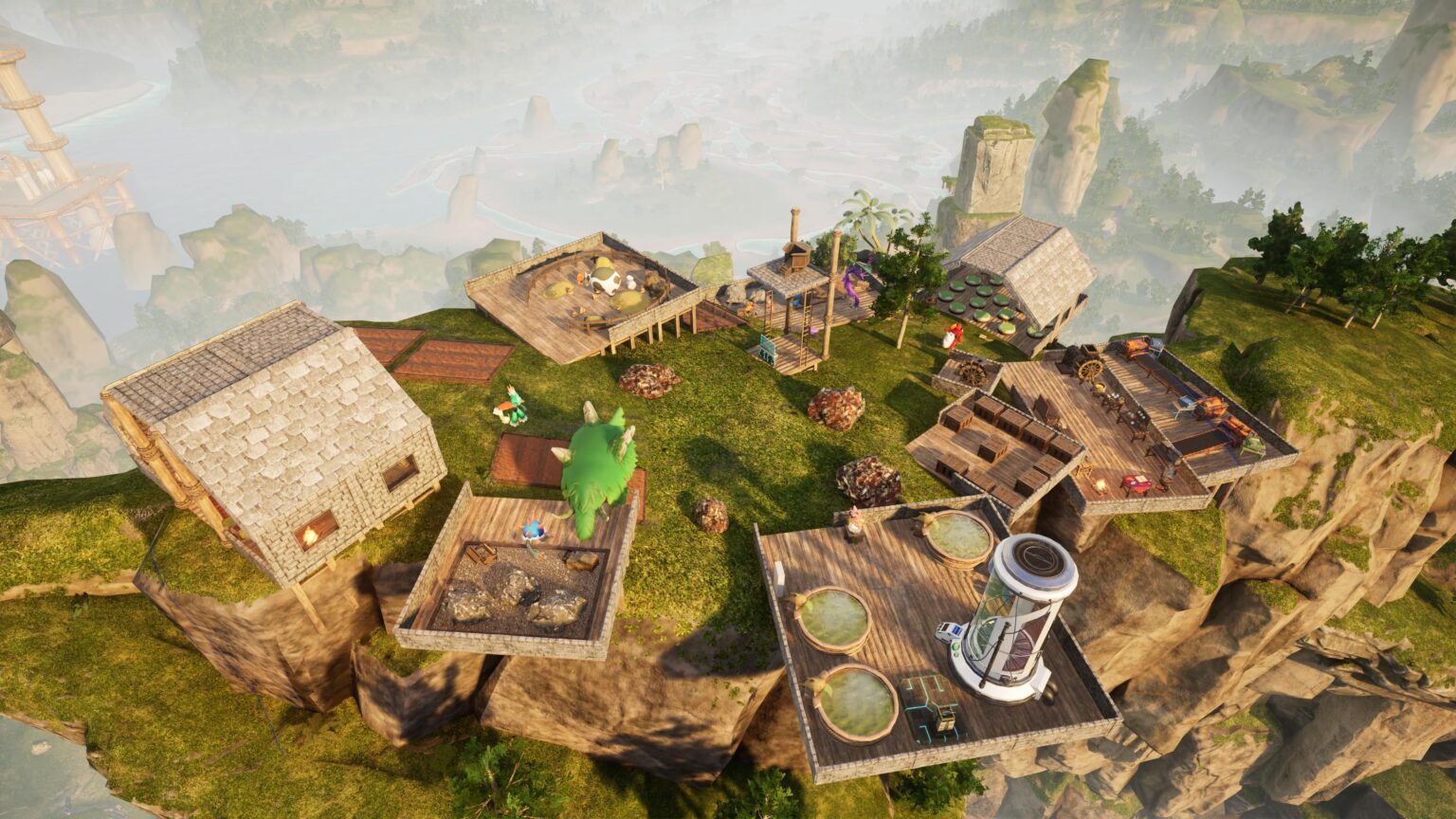 私の崖の上の拠点は拡大し続けています