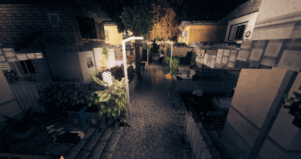 日本風の街並み