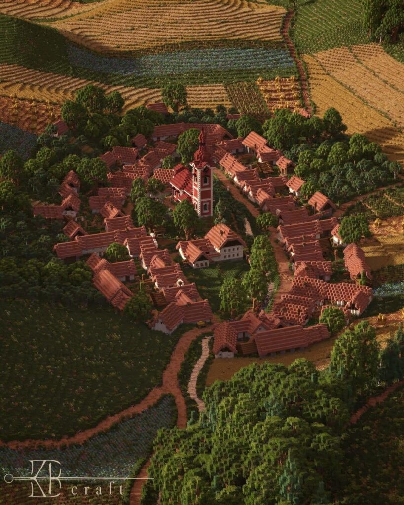 私が建てた古いチェコの村