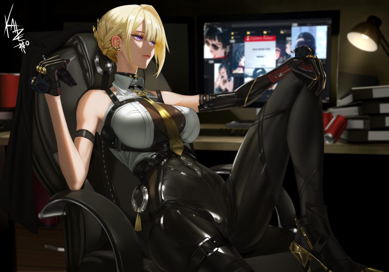 エヴリンのファンアートを作りました。気に入っていただければ幸いです。 (@Katzenino_) ツイッター