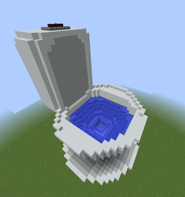 巨大トイレを作りました。なぜなら、なぜそうではないのか