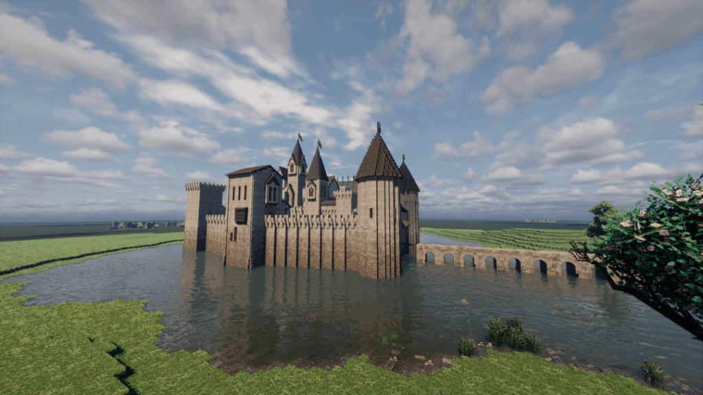 川の上にある私の城。