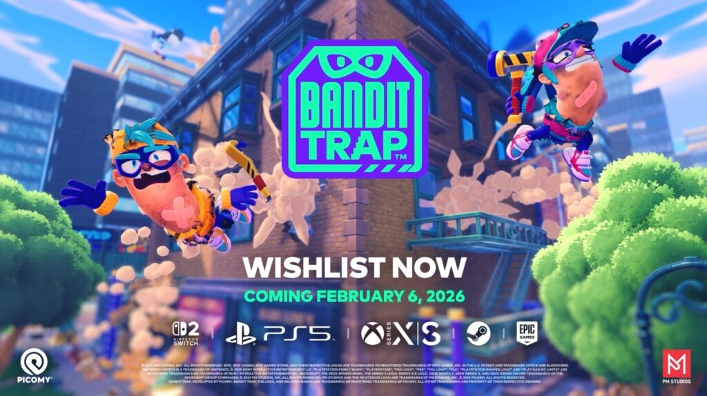 PM Studios、非対称型対戦ゲーム『Bandit Trap』を26年2月6日に配信決定…3人がバンディット、1人がトラッパーとして対戦 | gamebiz