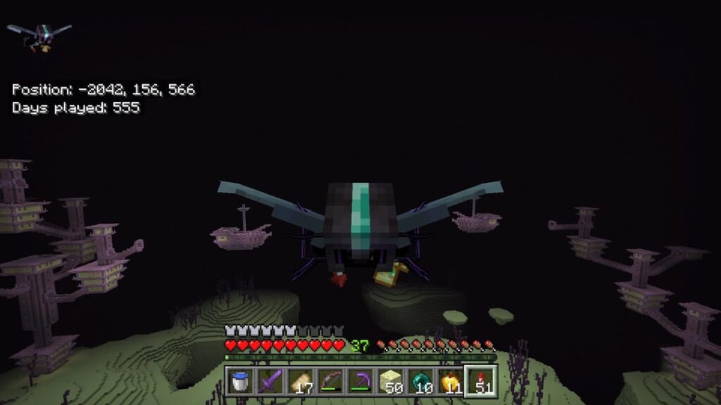 非常に興味深いエンドシティの発見。レンダリング距離内に 2 隻の船が隣り合っています