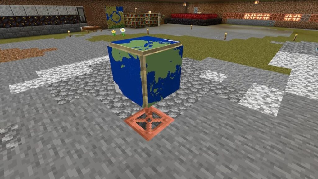 マインクラフトの地球儀