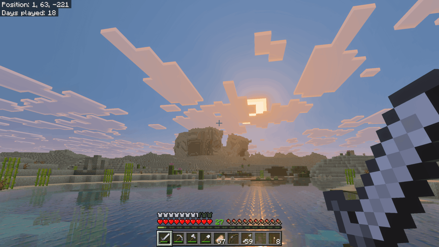 この崖はラクダのように見え、中には砂漠の寺院があります:D