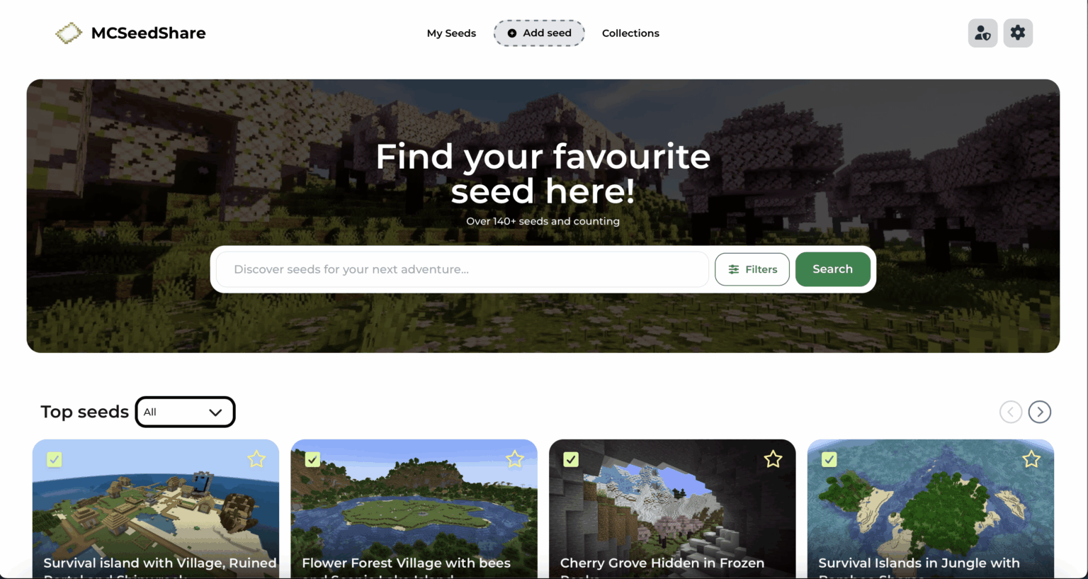 シードを簡単に表示、共有、視覚化するための Web サイト MCSeedShare が 9 か月ぶりに更新されました。