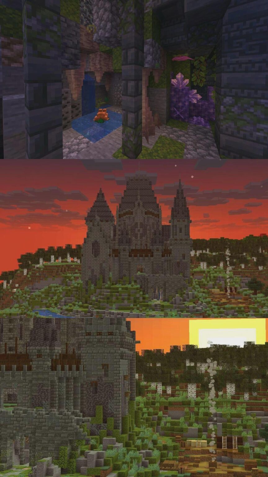 シングルプレイヤーの世界で私が建てた城/邸宅 (tbh idk)