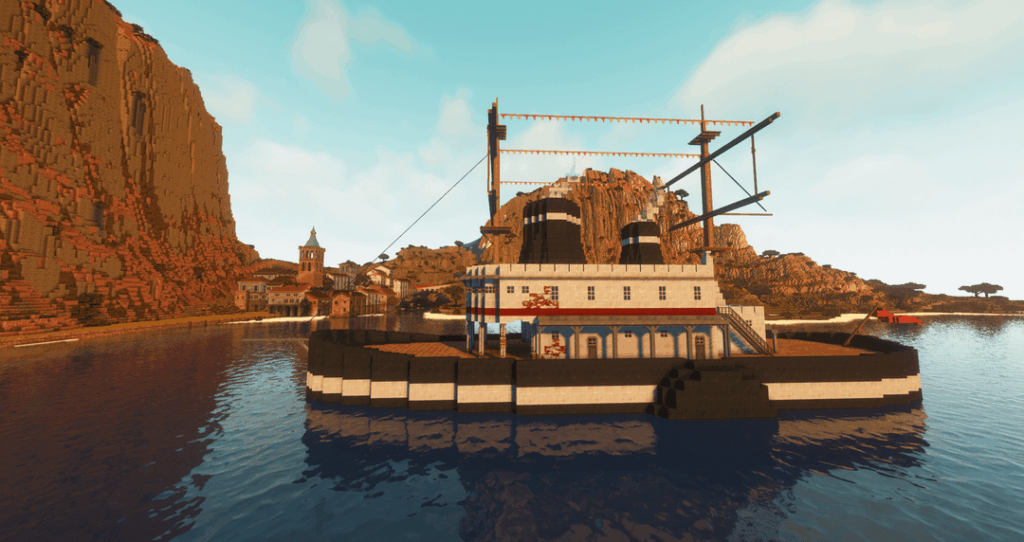 蒸気船を作りました