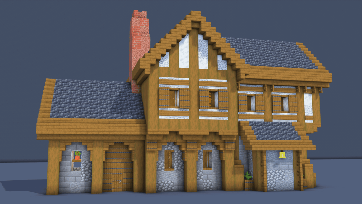 今日、この中世のコテージが完成したところです。