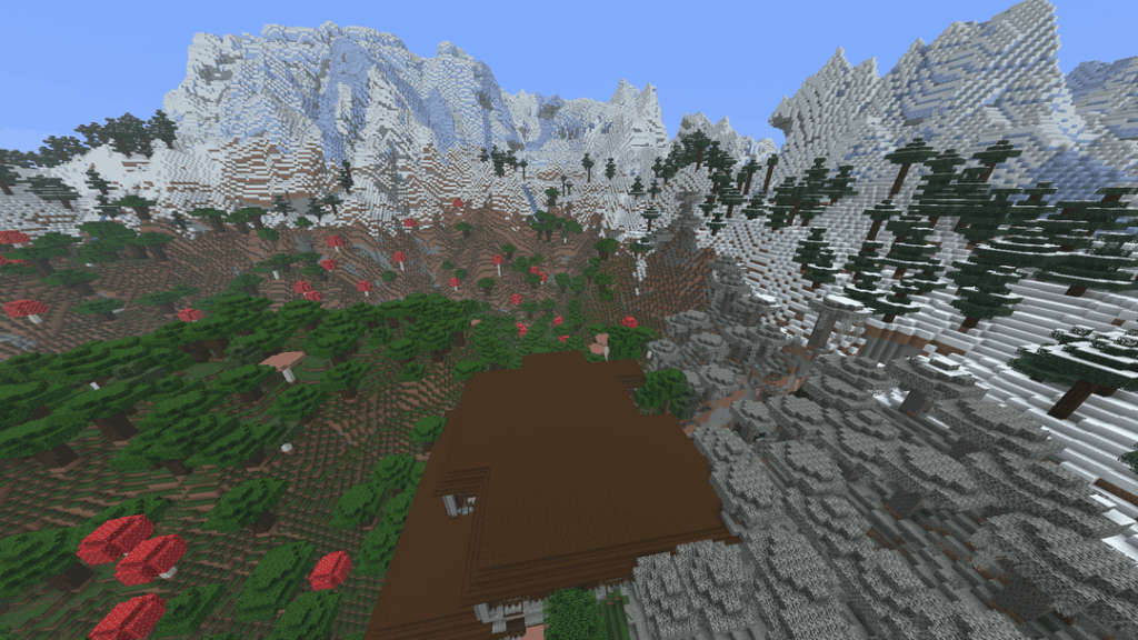 ウッドランド・マンションの一部が淡い庭園内にあり、頂上が凍った馬蹄形の谷にある [32695877855122201 @ (304,352)]