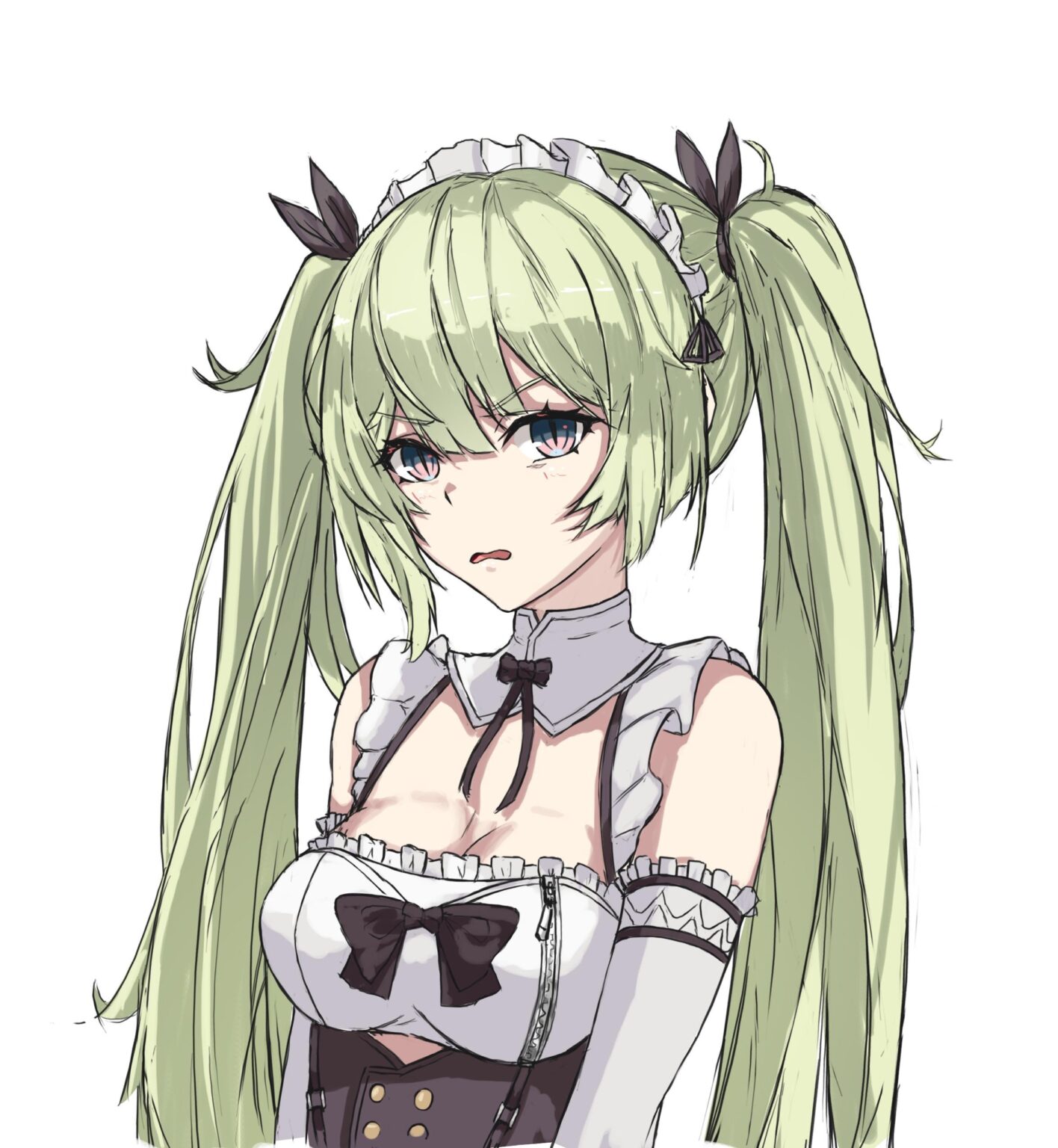 このゲームの最高の奥様が新しいバトルスーツを手に入れるまでの画像 565日目：ツインテールメイドメビウス