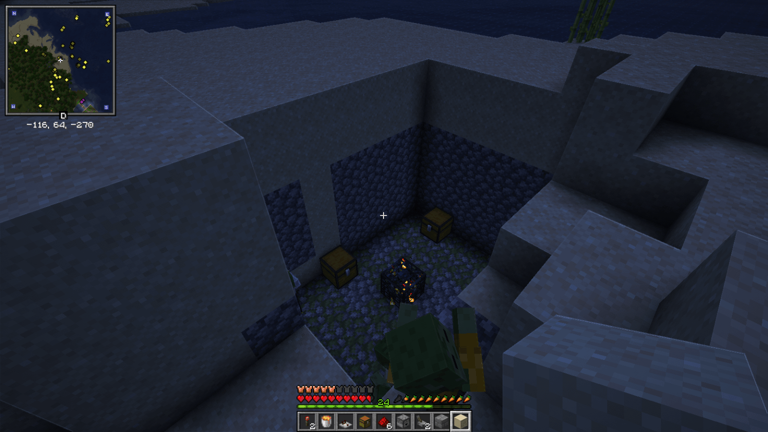 スポーンのすぐ近くにこの地上ゾンビスポナーを見つけました