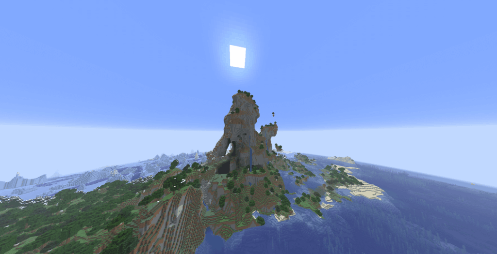 私が今まで見た中で最も素晴らしいマインクラフトの山