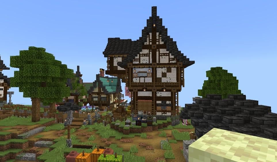 自分で作った街の一角