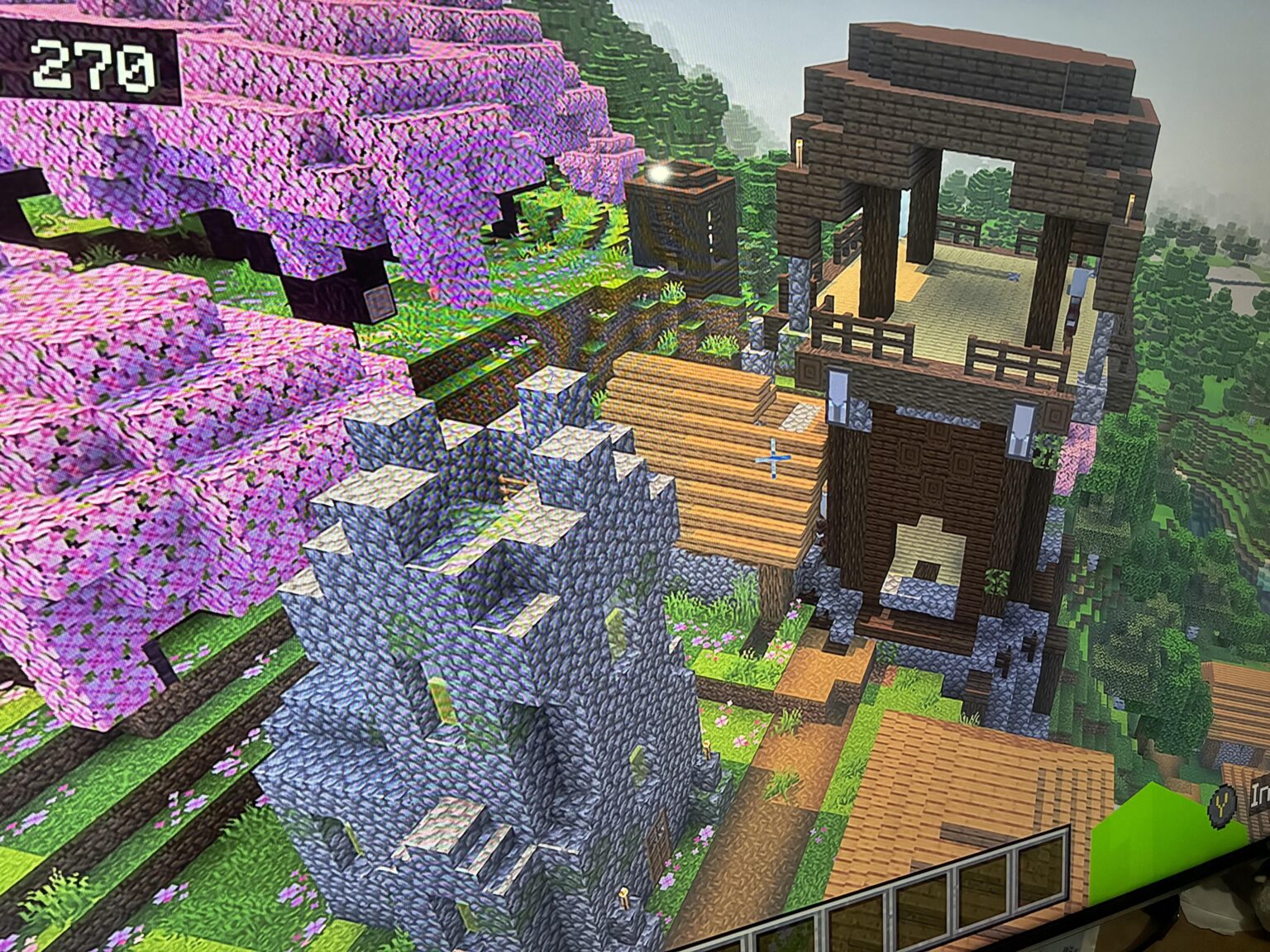 村人のすぐ近くに略奪者の前哨基地を発見しました！