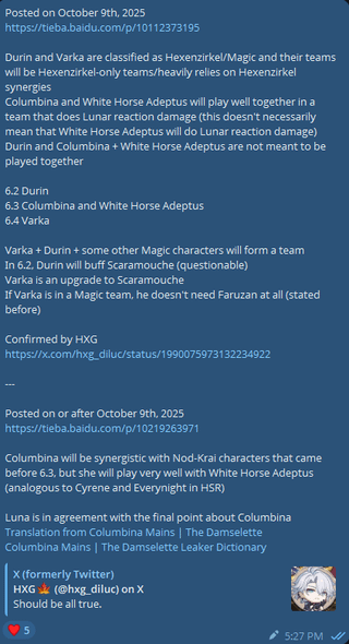 コロンビアナ、ヴァルカ、ホワイトホース・アデプタス・クラムス（天霞風雲記念碑経由、原神リークフロー中継）