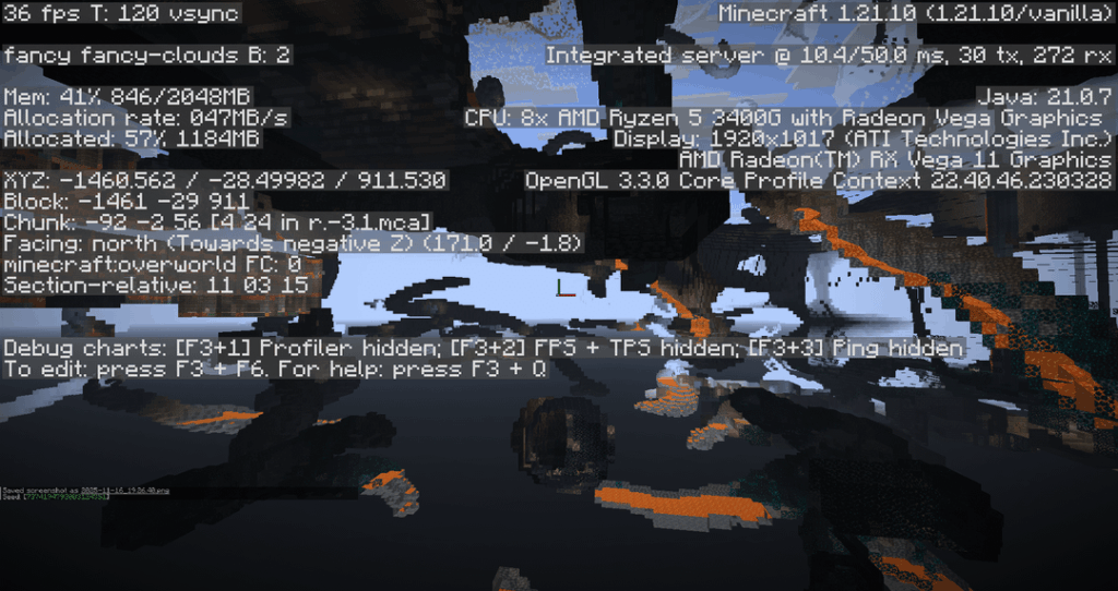 深い暗闇の要塞 + 試験室 + 地下約 500 ブロックのエリア内に約 10 個のスポナーを備えた 3 重または 4 重に積み上げられた坑道