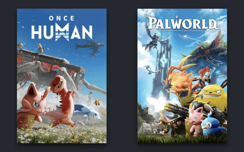 Steam 上の私のゲーム 2 つのカバーに Cattiva が登場するのを見るのがとてもうれしいです。最終的には Palfarm も登場し、Pals でさらに多くのゲームが登場する予定です 🤘