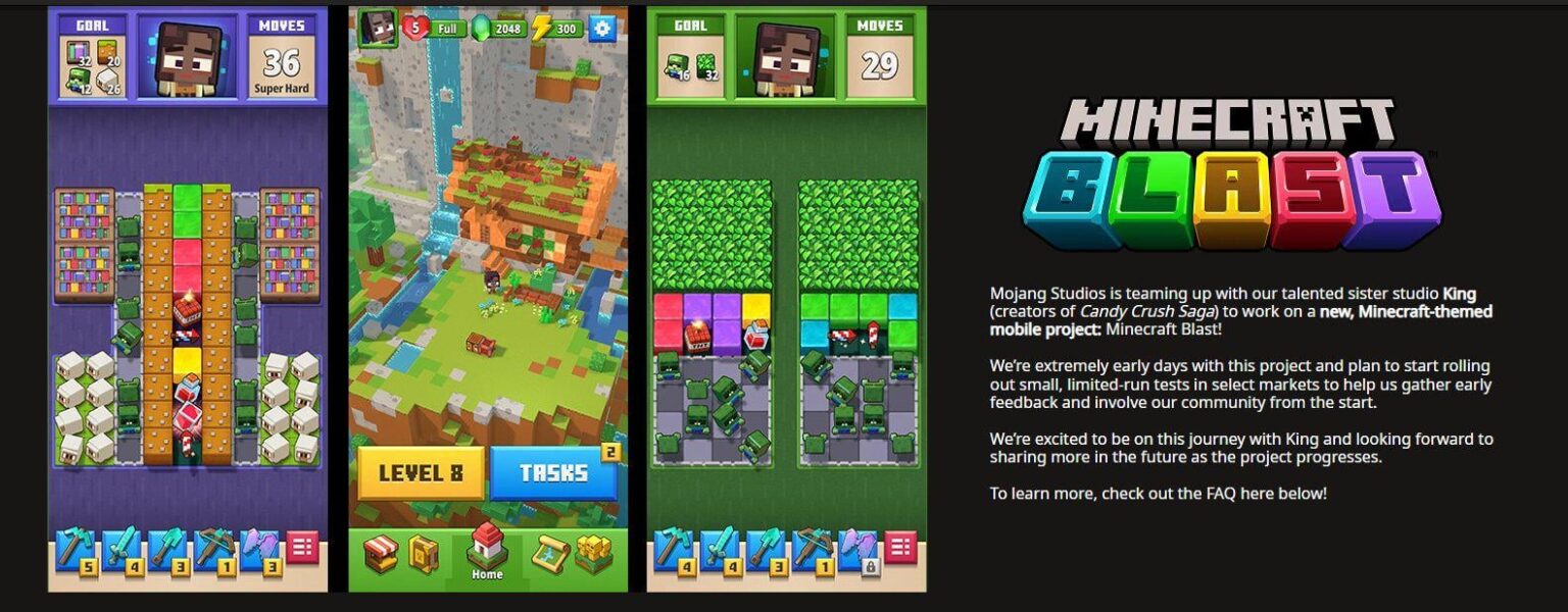 新しいMinecraftゲームが発表されました