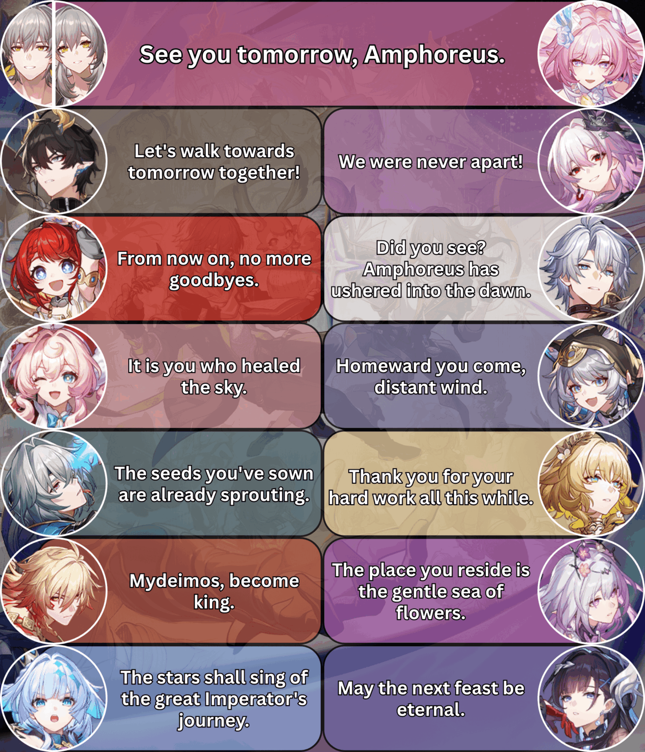 先駆者によるクリソス継承者の閉会の挨拶