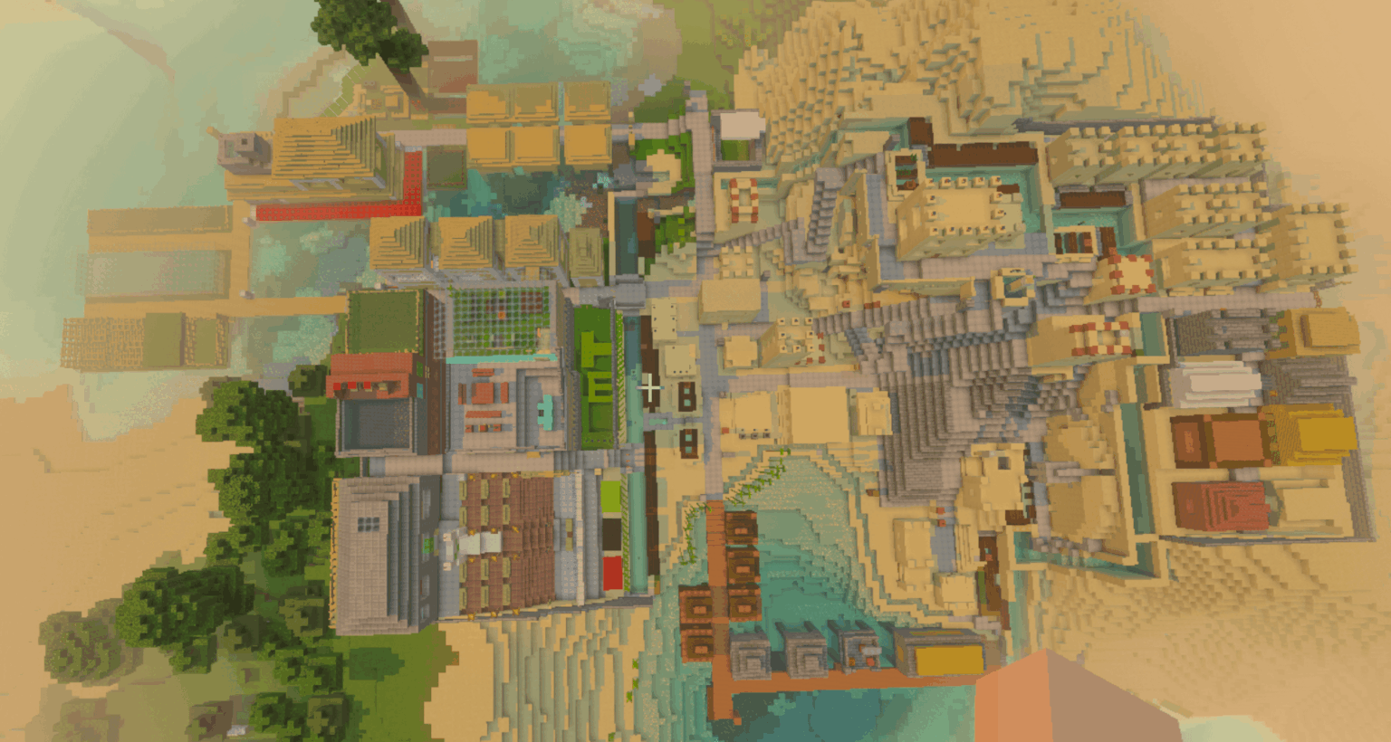 私が見つけた砂漠の村の変容を鳥瞰図