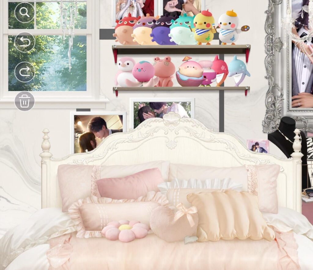 ベッドの上にぬいぐるみを置けたらいいのに🧸🐙🐬