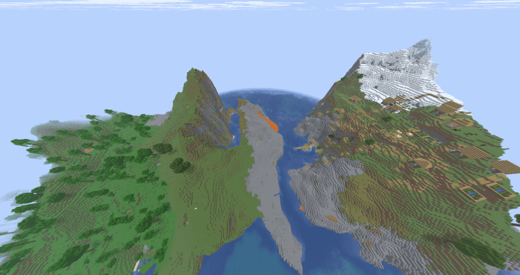 古代都市が露出した豪華な群島