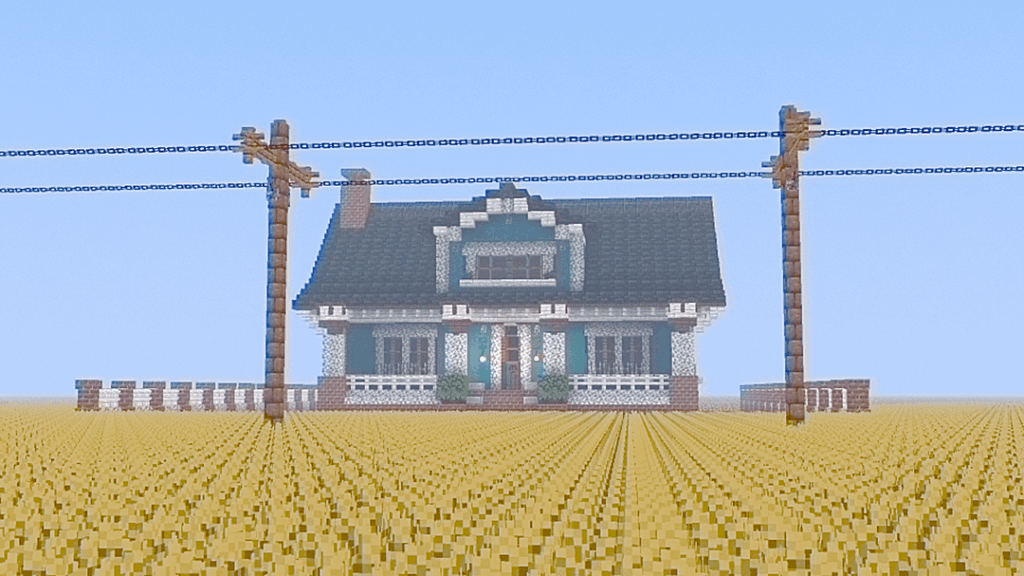 人里離れた郊外の家