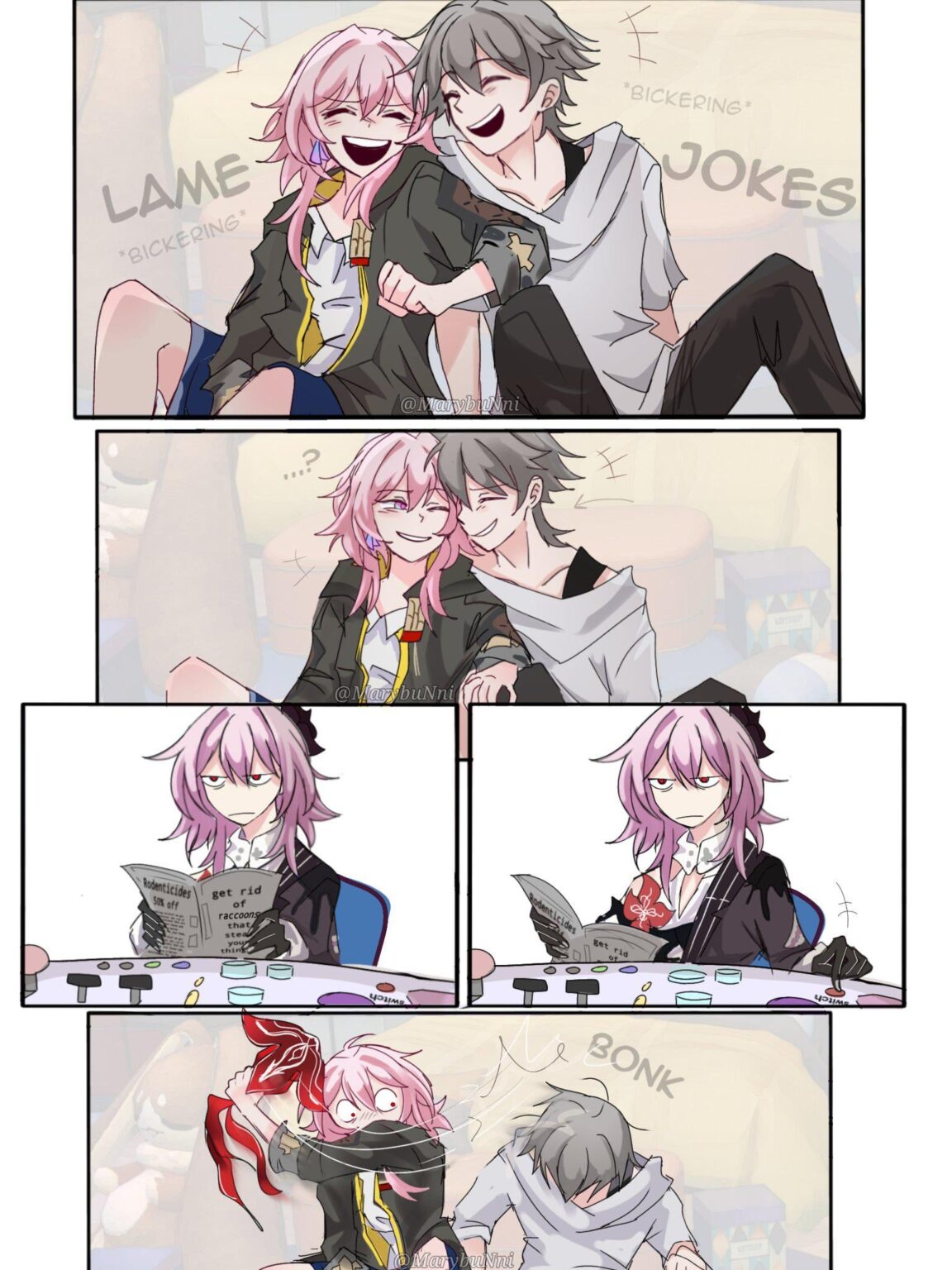 「あなたが彼女といつもチャットできるなんて、とてもうらやましいです」 (アート: Mmiklshaek)