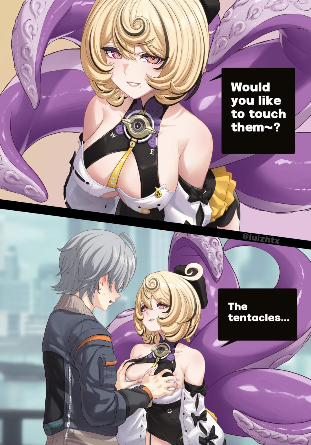 触ってみませんか？ (アート: @luizhtx)