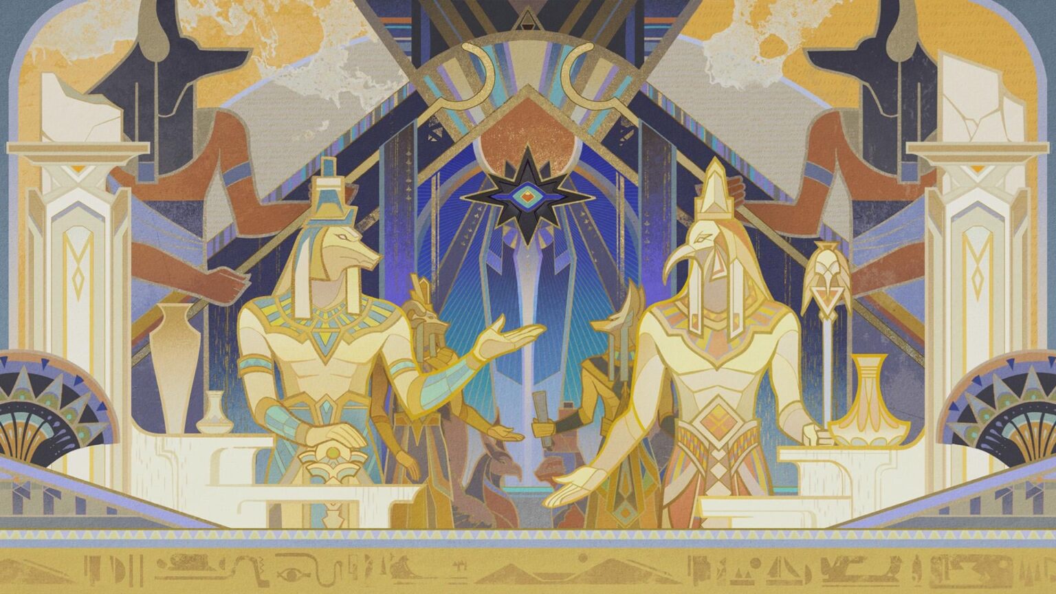 私は、デシュレット王の 7 つの柱がまさにエジプトの神であるという事実が大好きです。