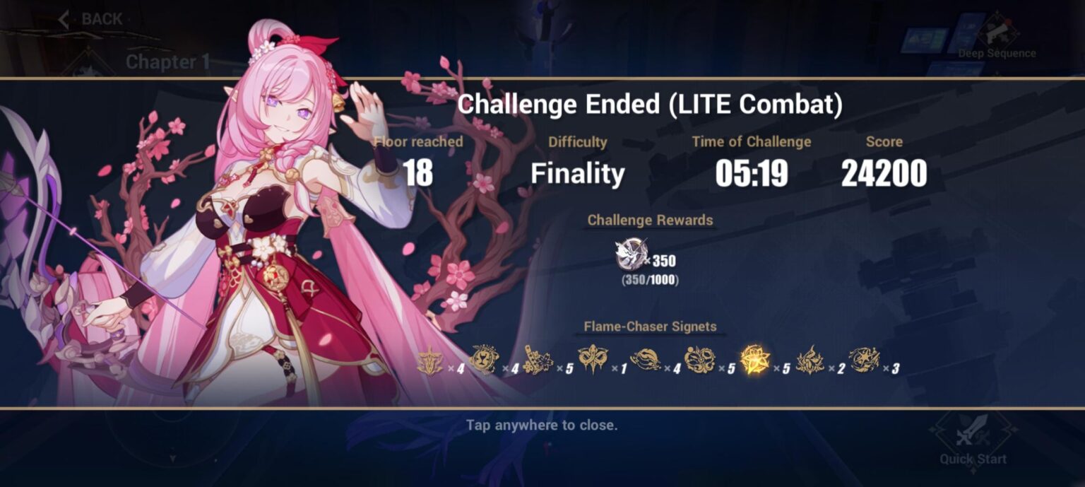 エリシアの誕生日に HoH:E で最初の 5 分間のラン