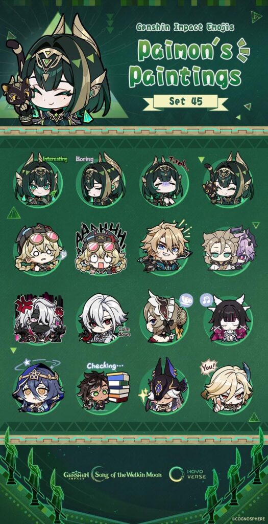 原神｜パイモンの絵セット45種類の絵文字が登場！