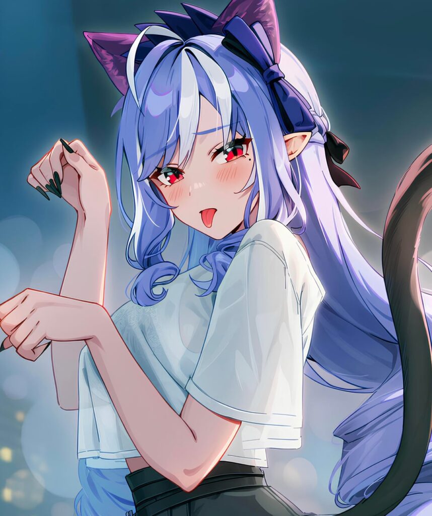 - ビビアンはフェートンのために「ニャー」と鳴きます。