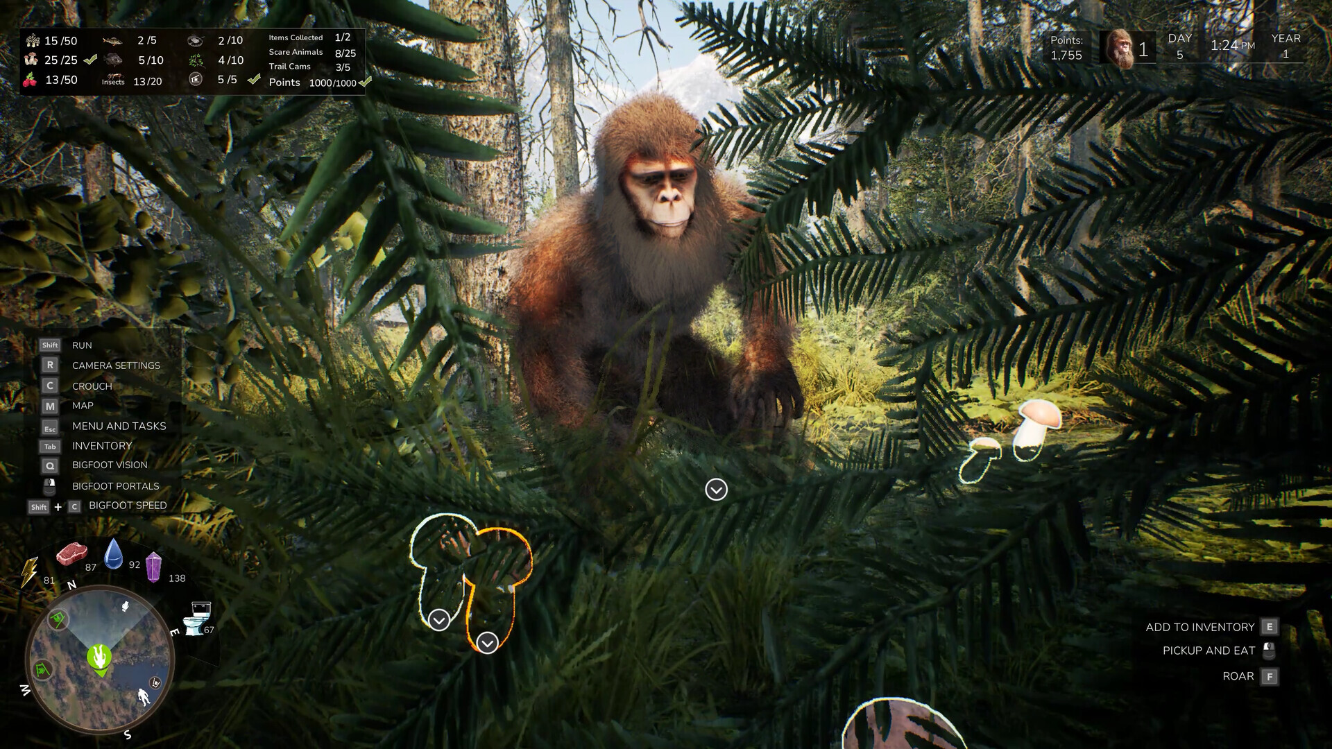 ビッグフットとして暮らすサバイバルゲーム『Bigfoot Life』が11月4日に発売へ。森の守護者として厳しい冬を乗り越える_001