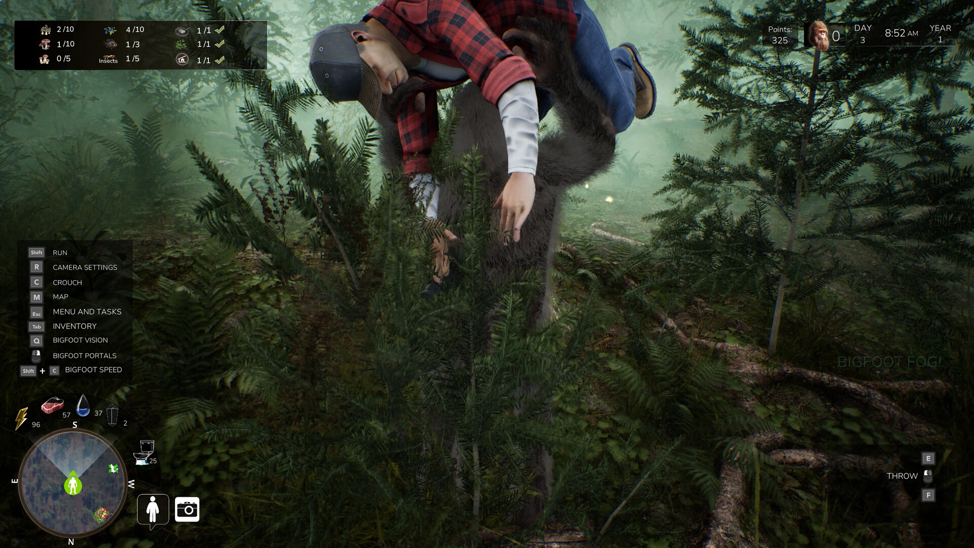 ビッグフットとして暮らすサバイバルゲーム『Bigfoot Life』が11月4日に発売へ。森の守護者として厳しい冬を乗り越える_002