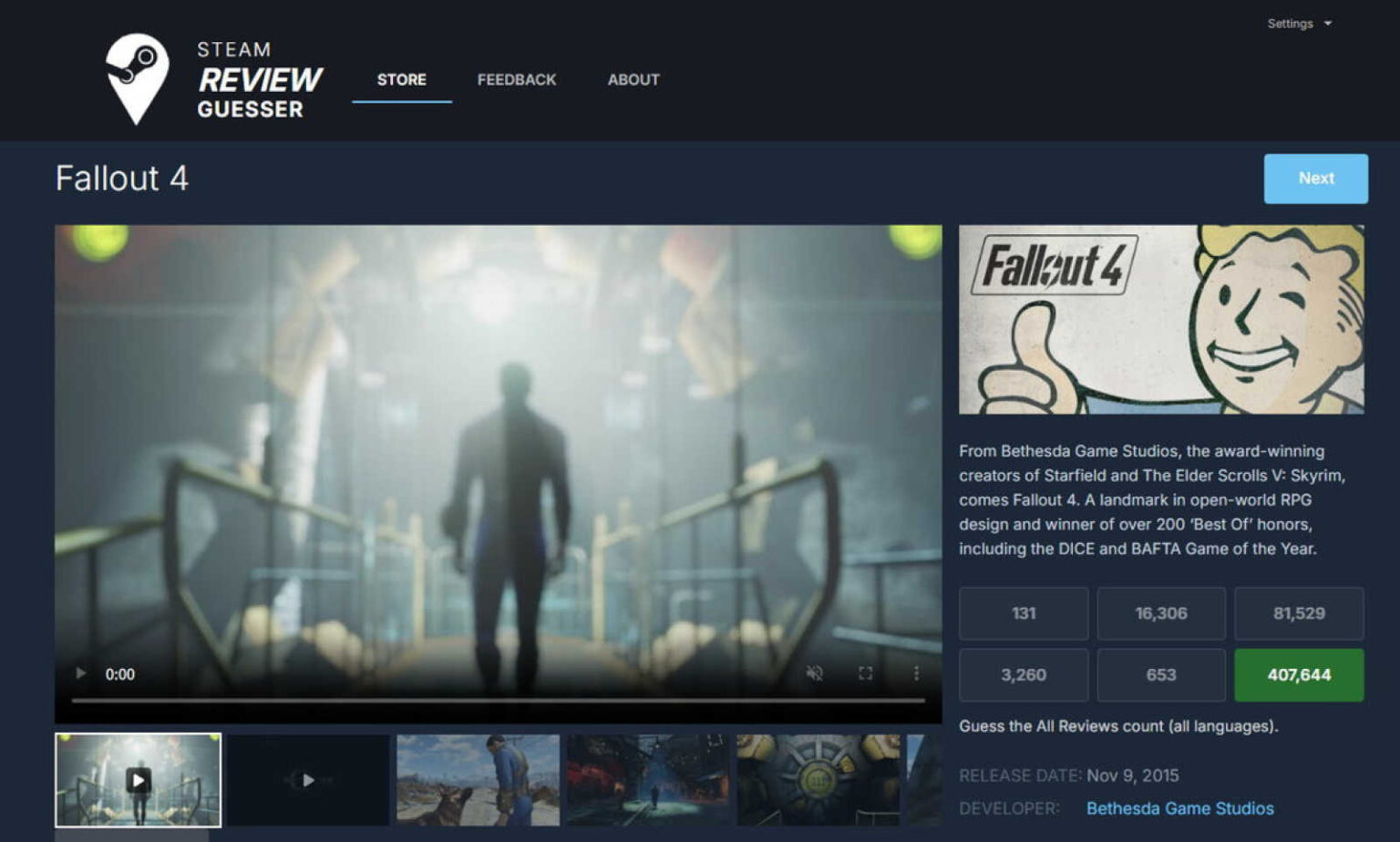 Steamのゲームの「レビュー数」推理ゲーム『Steam Review Guesser』無料公開。ヒントはストアページだけ - AUTOMATON
