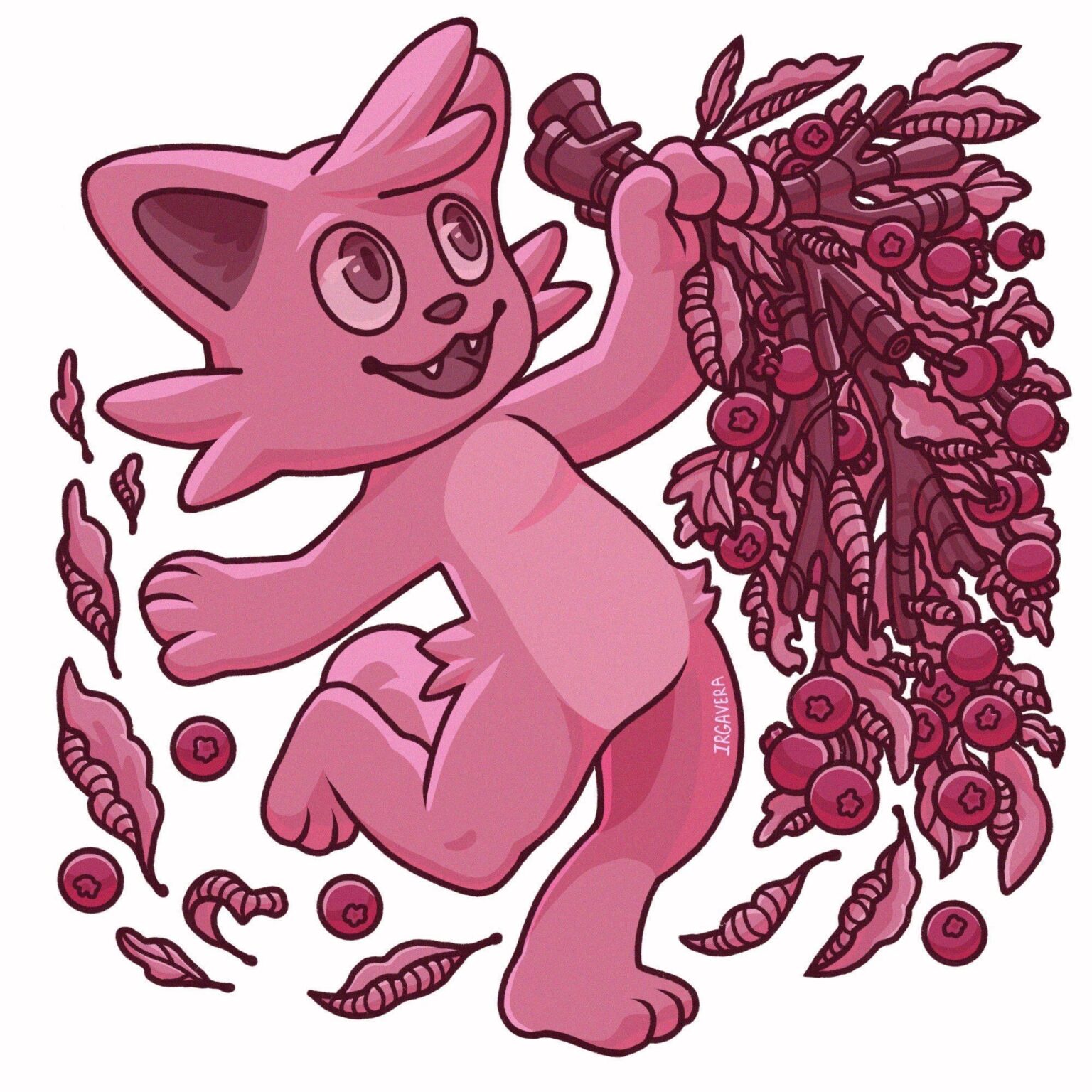 ピンクモノクローム Cattiva (by 私)