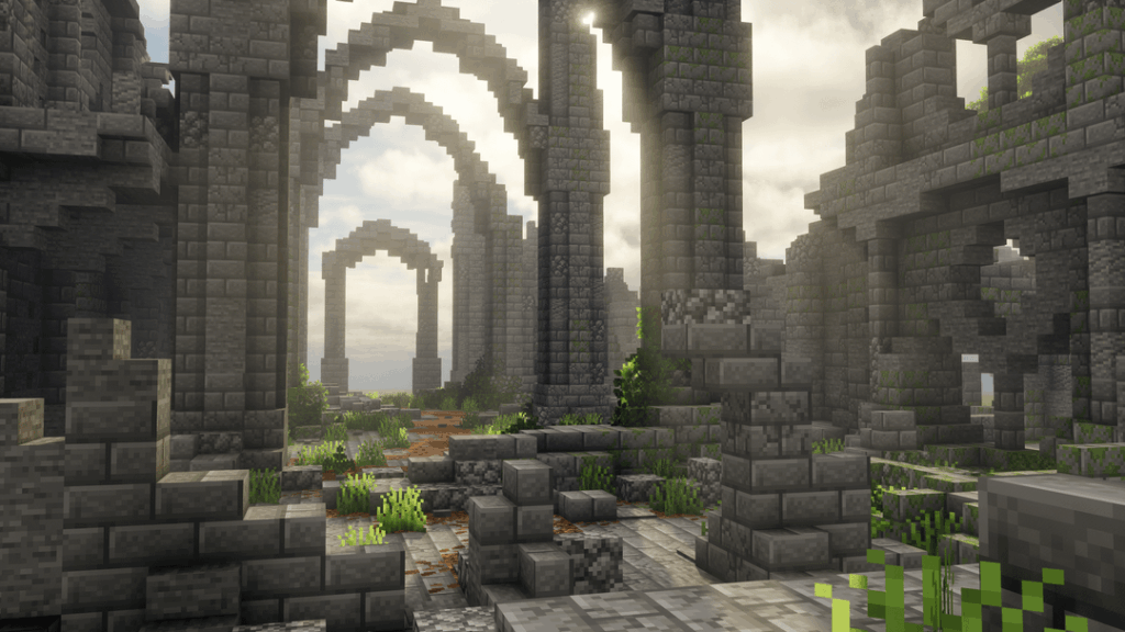 私のこれまでの最高の遺跡ビルドの 1 つです。テストワールドで構築されたので、派手な風景はまだありません