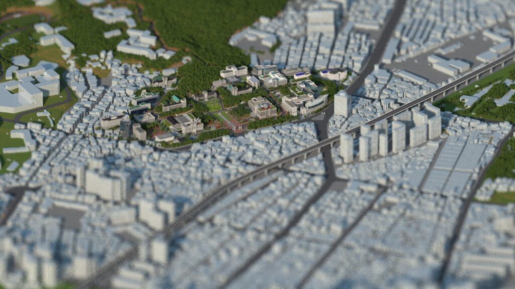 Minecraft で大学のキャンパスを建設するのに 700 時間を費やしました