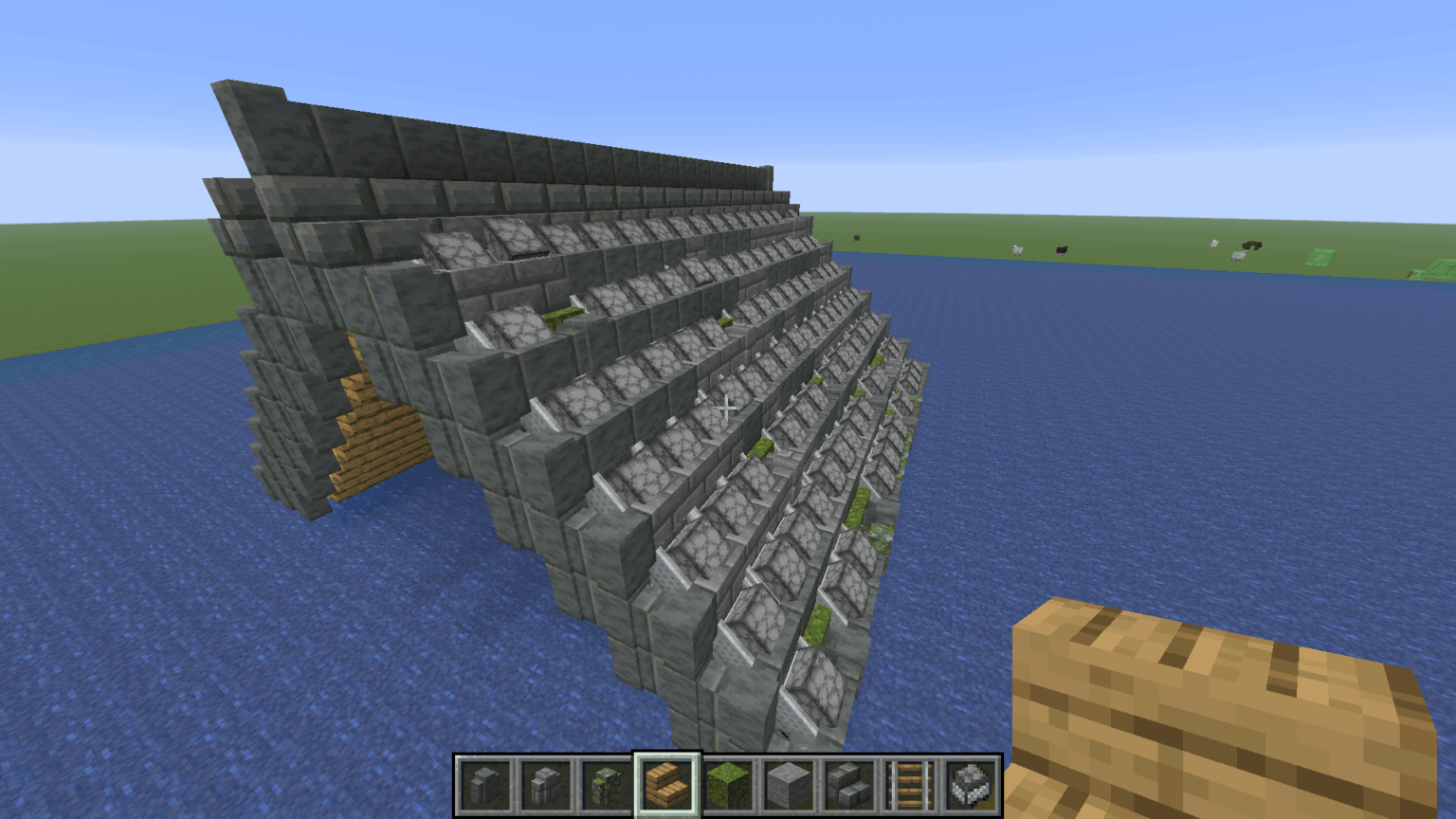 45°屋根瓦：装飾炉トロッコ